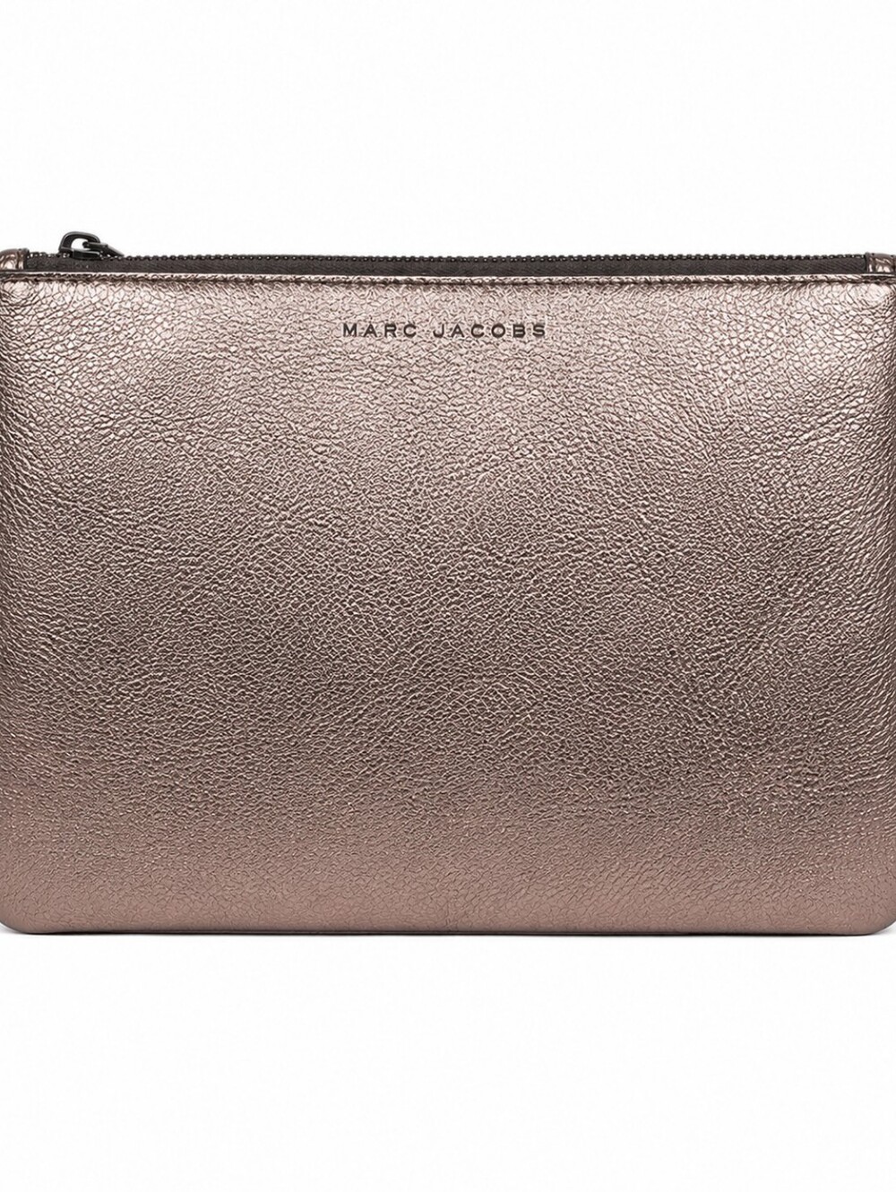 Marc Jacobs Metallic Pewter/Rose Gold Zip Pouch or Clutch